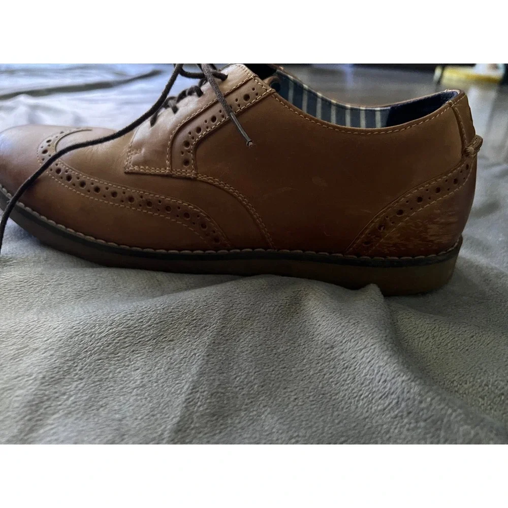 Sperry Top-Sider Mens 8.5M Brown Leather Wingtip Oxford‎ Shoes